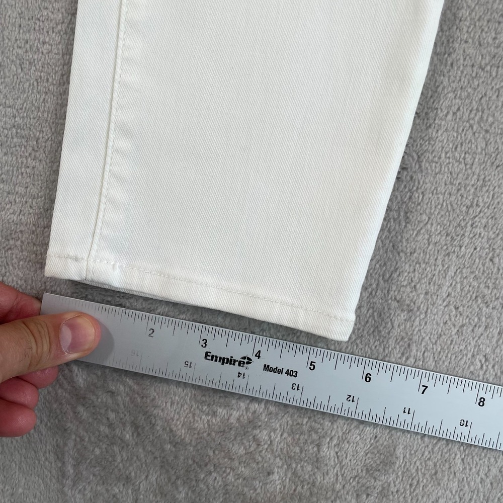 Mother The Looker Crop in Glass Slipper Jeans Women 25 White Slim Fit USA NWOT - Picture 12 of 14